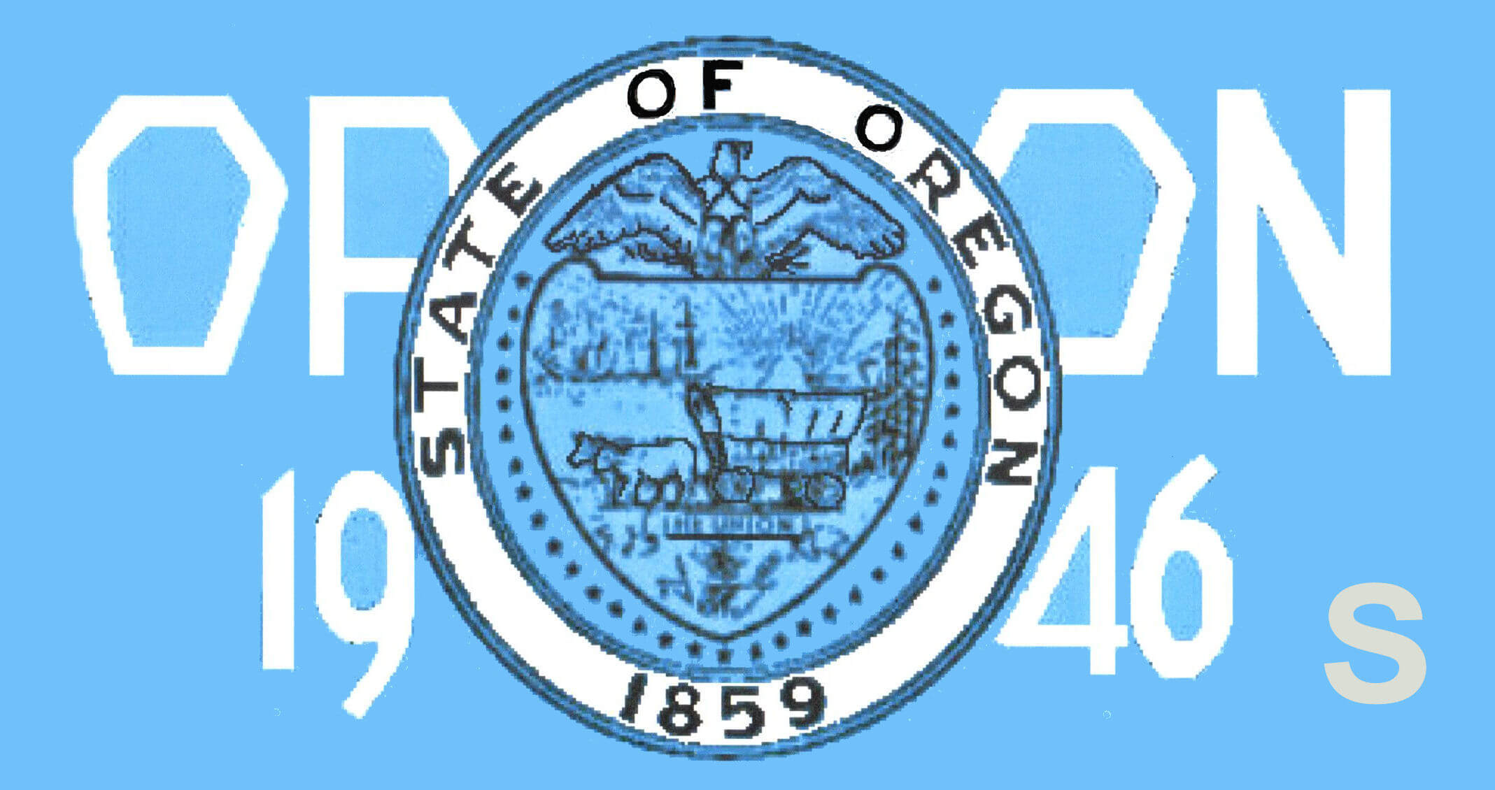 (image for) 1946S Oregon REGISTRATION Sticker Spring